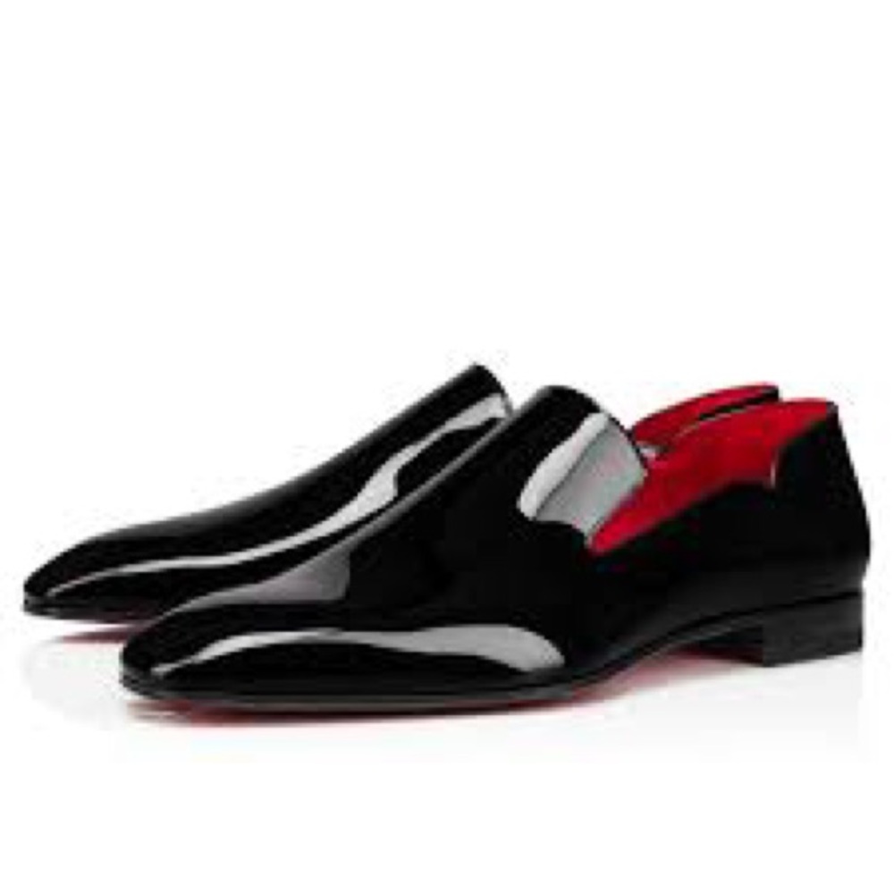 Christian Louboutin
Men's Dandy Chick Flat Patent Leather Loafers